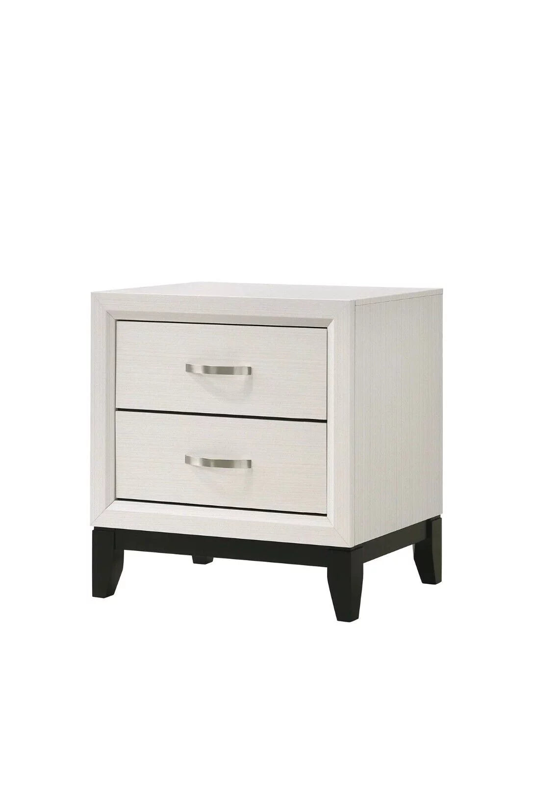 4pc Full Size Bed Dresser Mirror Nightstand White Bedroom Furniture Set N822