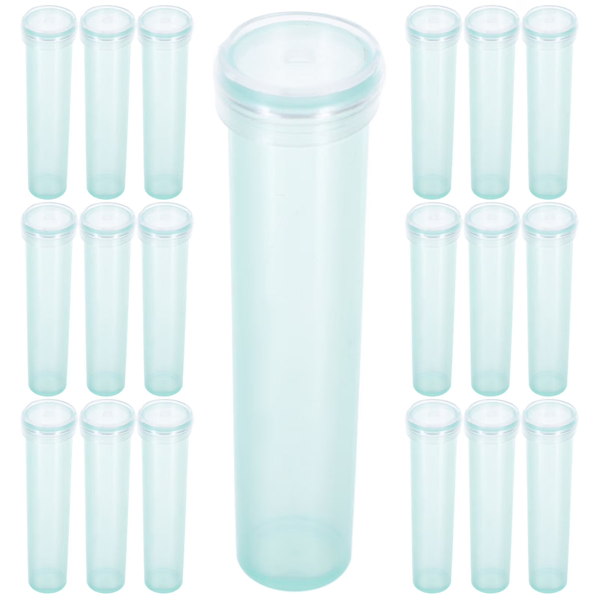 100 Pcs Light Green Plastic Water Tubes for Flowers B58008