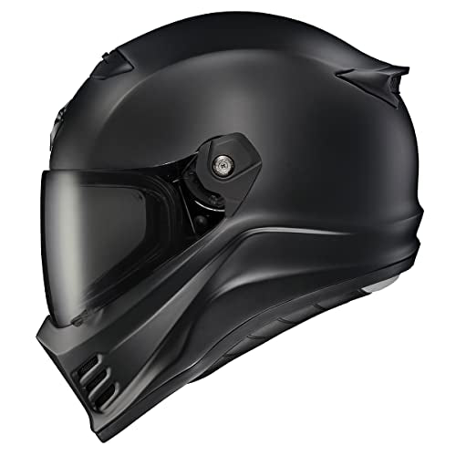 Matte Black Full Face Motorcycle Helmet DOT ECE 22.06 Approved H1078