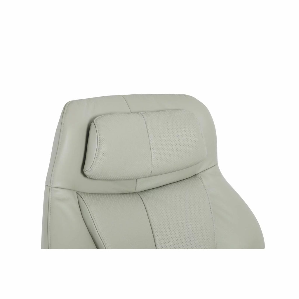 Leather Pedestal Recliner with Ottoman E4611