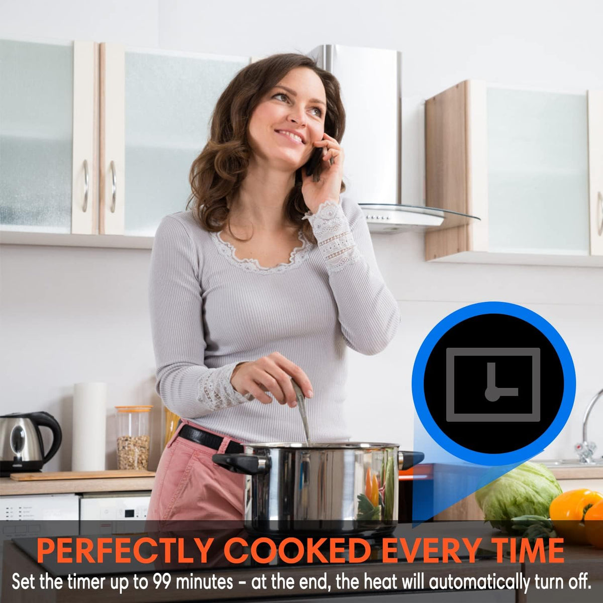 30 Inch 4 Burners Induction Cooktop with Timer W657217
