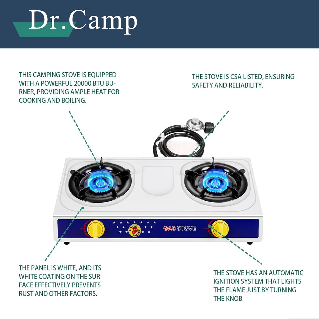 2 Burner Camping Stove T2331