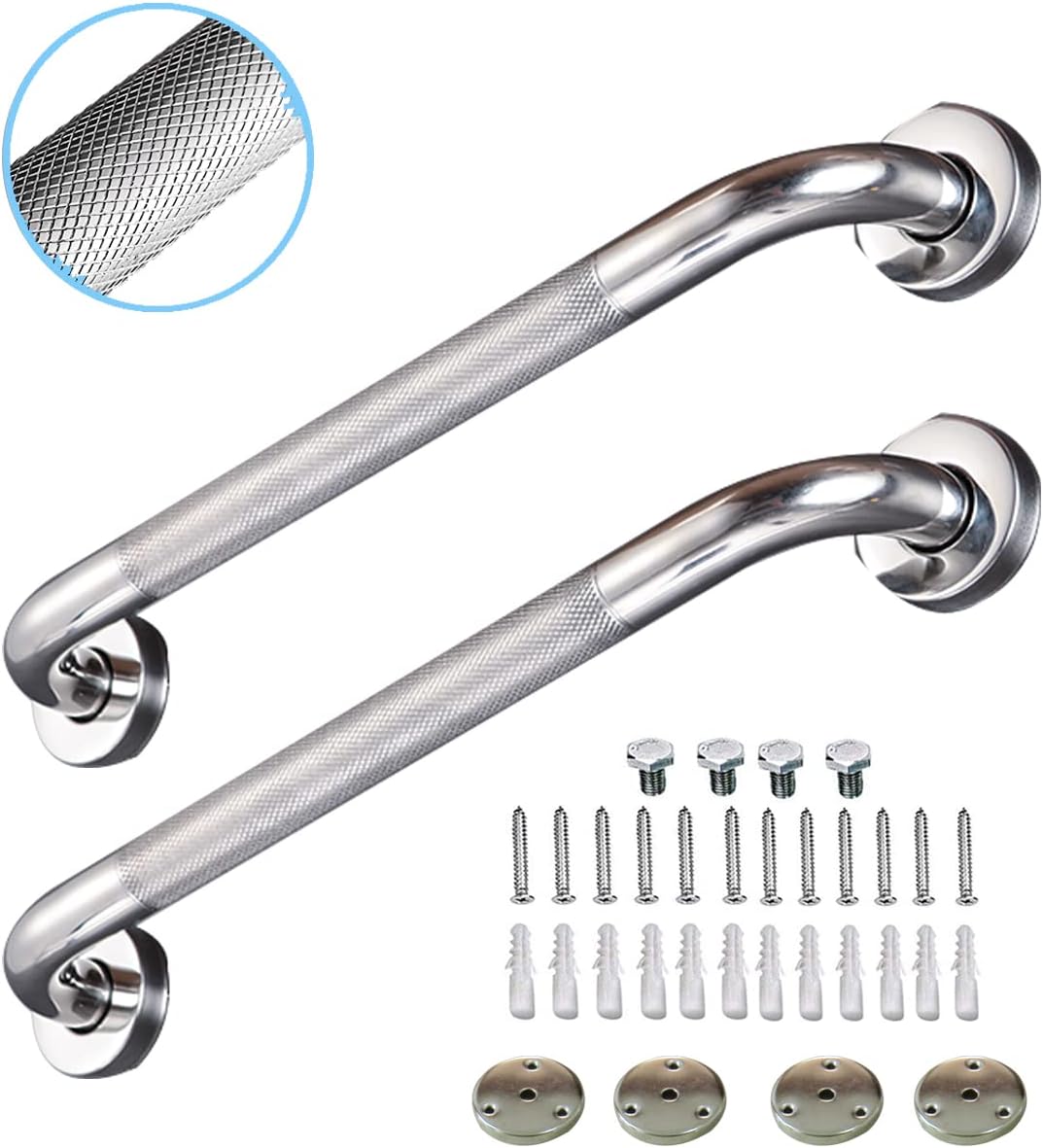 12 Inch Chrome Stainless Steel Shower Grab Bars N416877