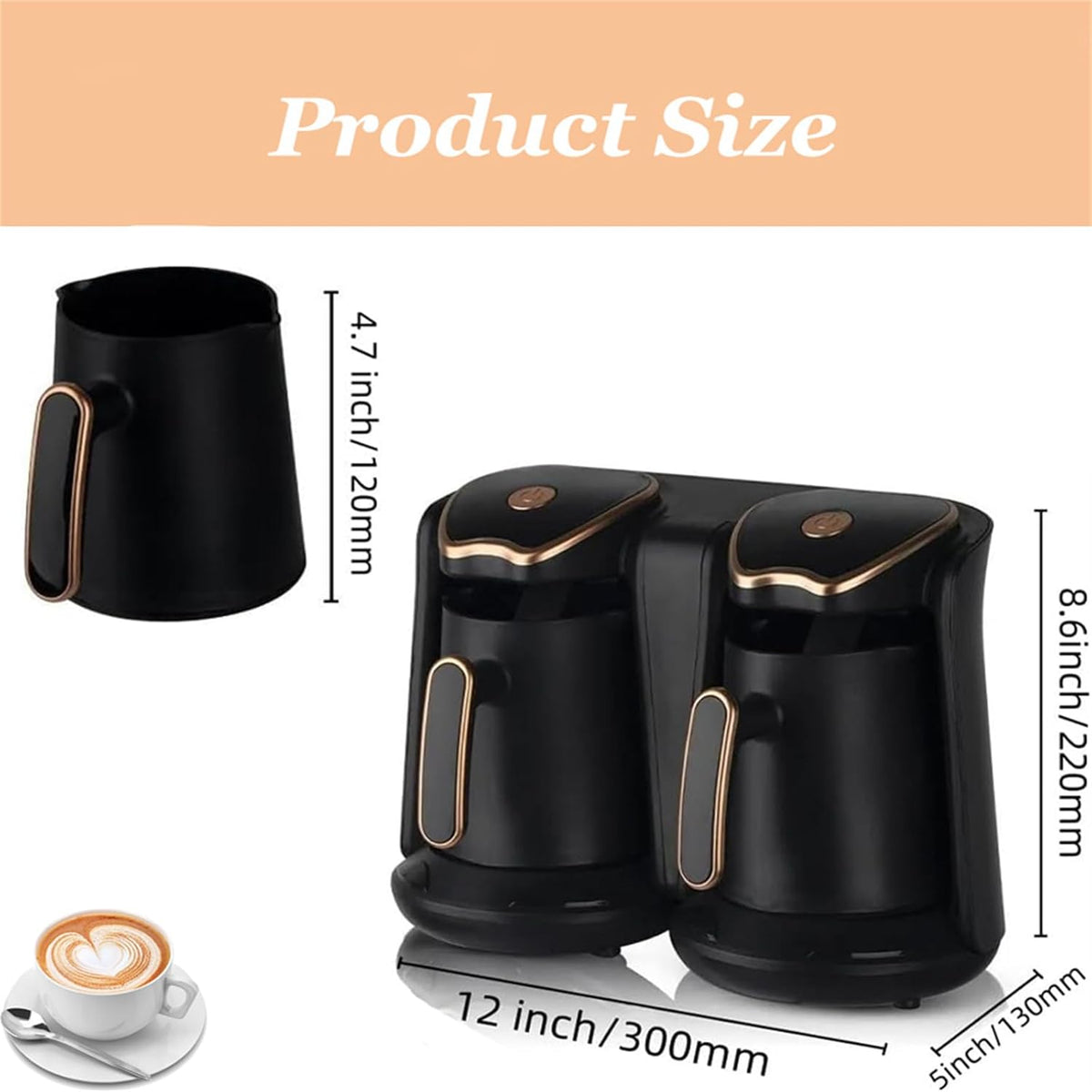Turkish Coffee Maker 500ml Electric Coffee Machine U17215