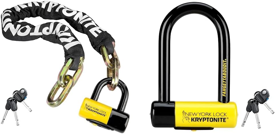 3.28 Feet Long 14mm Steel Chain Heavy Duty Anti-Theft Bicycle Chain Lock Y385062