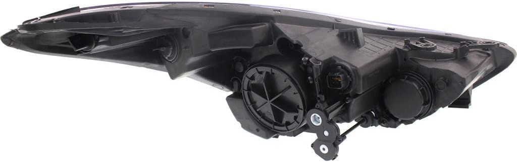 Hyundai Elantra Headlight Assembly Driver Side Black Housing W5395