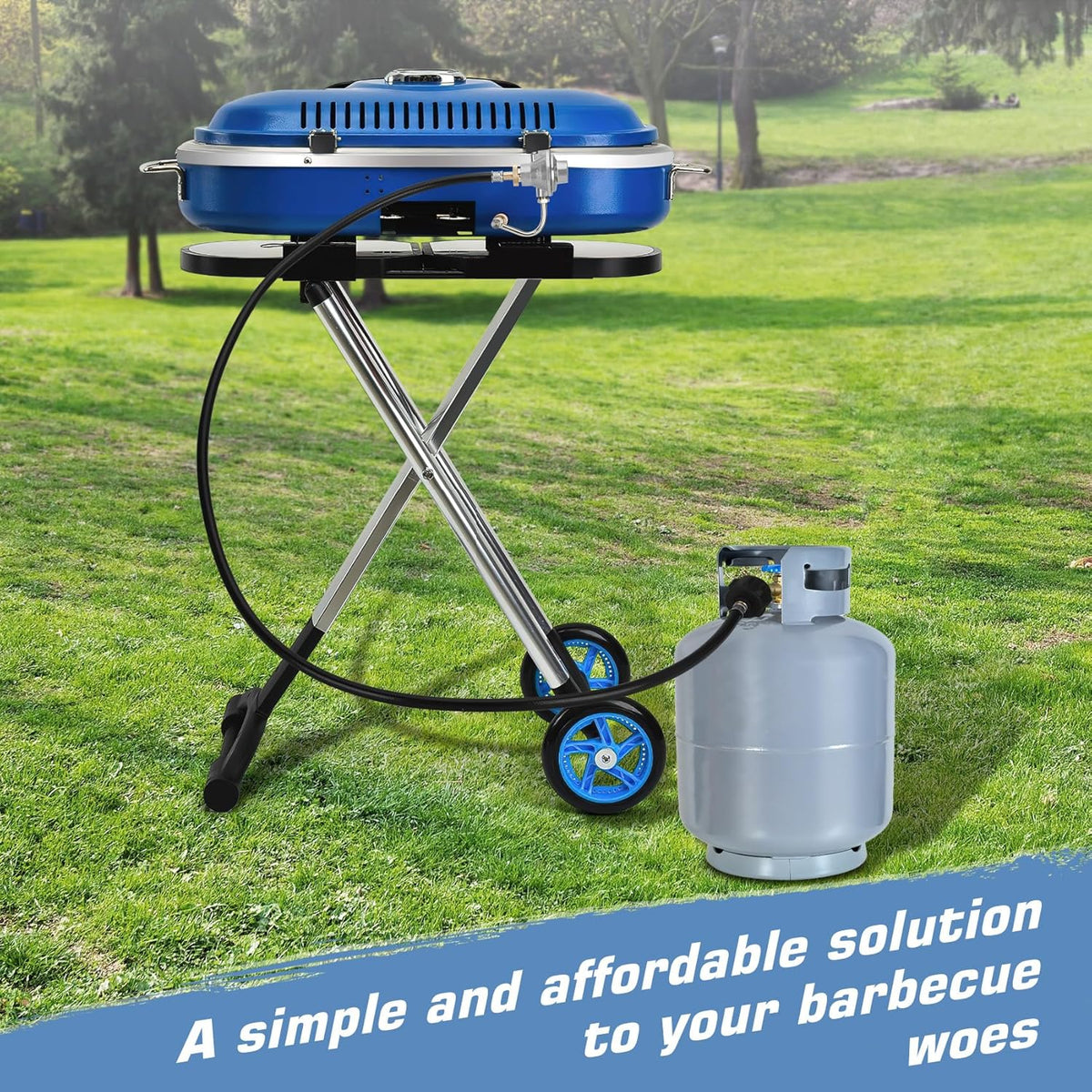 Grill Regulator with 5 Feet Propane Adapter Hose F43754