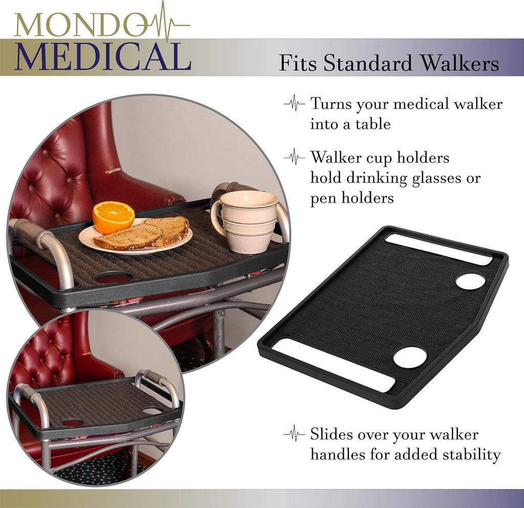Black No Slip Walker Tray 16 x 21in T5019