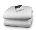 White Full Quilted Electric Heated Mattress Pad with Digital Controller Q4247