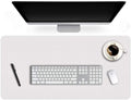 White Waterproof PU Leather Desk Pad K329241