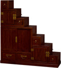 Mahogany Finish Asian Cabinet J23798