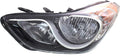 Hyundai Elantra Headlight Assembly Driver Side Black Housing W5395