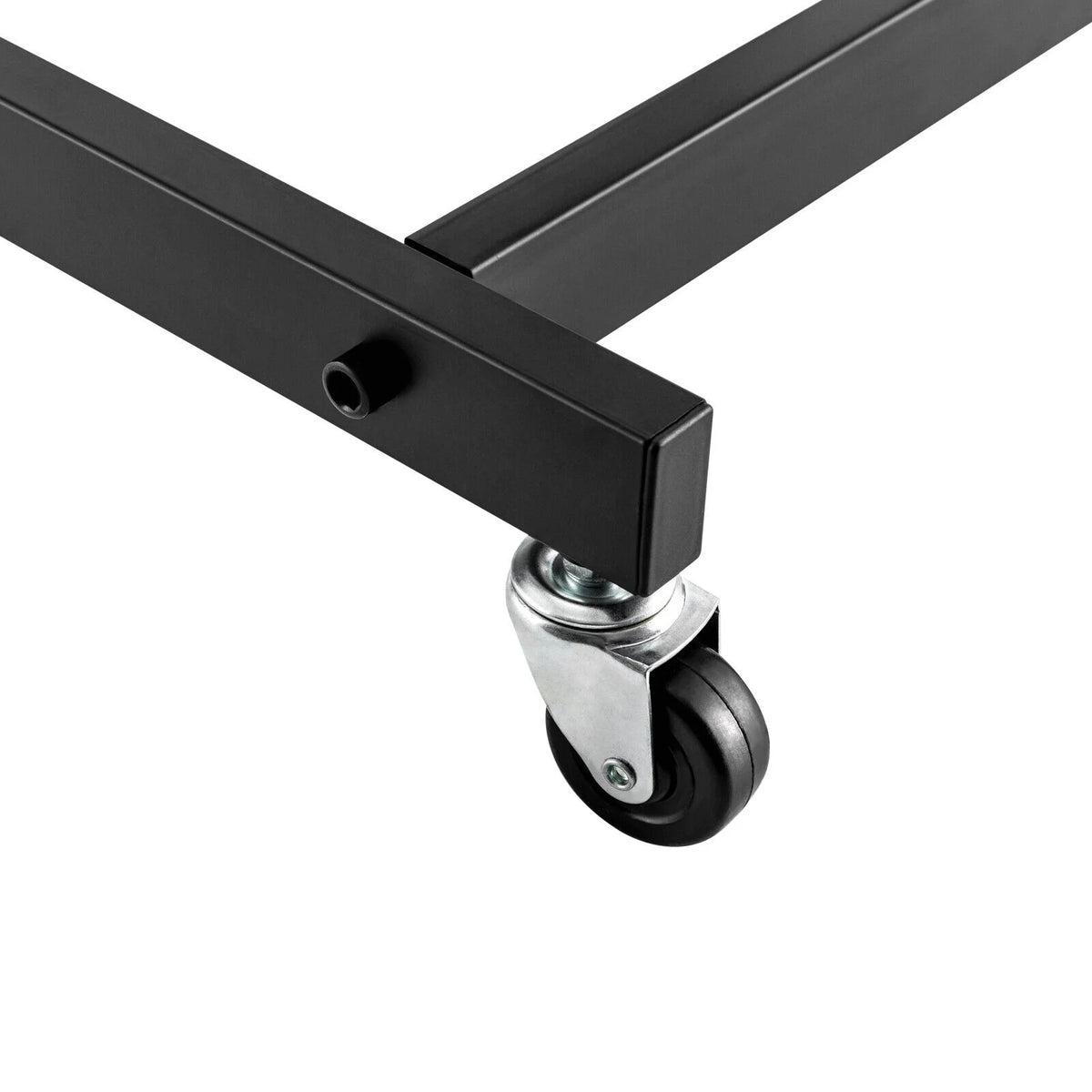 9U Rolling Rack Mount Mixer Case Stand Studio Equipment Cart Black G832387
