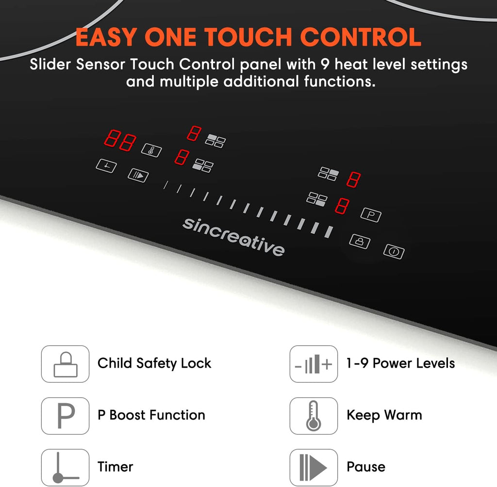 30 Inch 4 Burners Induction Cooktop with Timer W657217