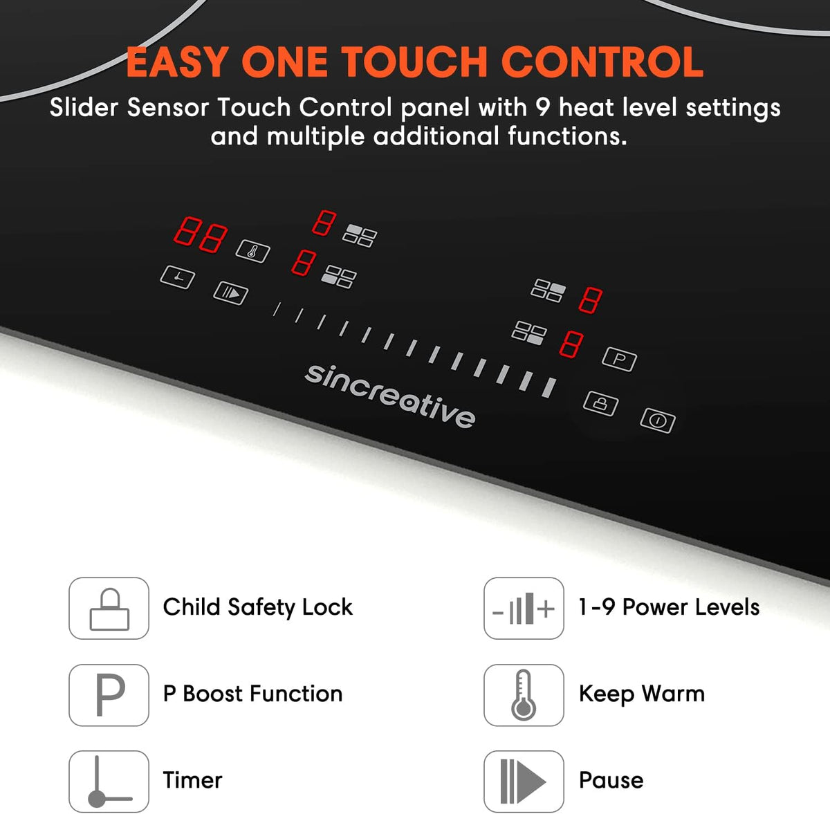 30 Inch 4 Burners Induction Cooktop with Timer W657217