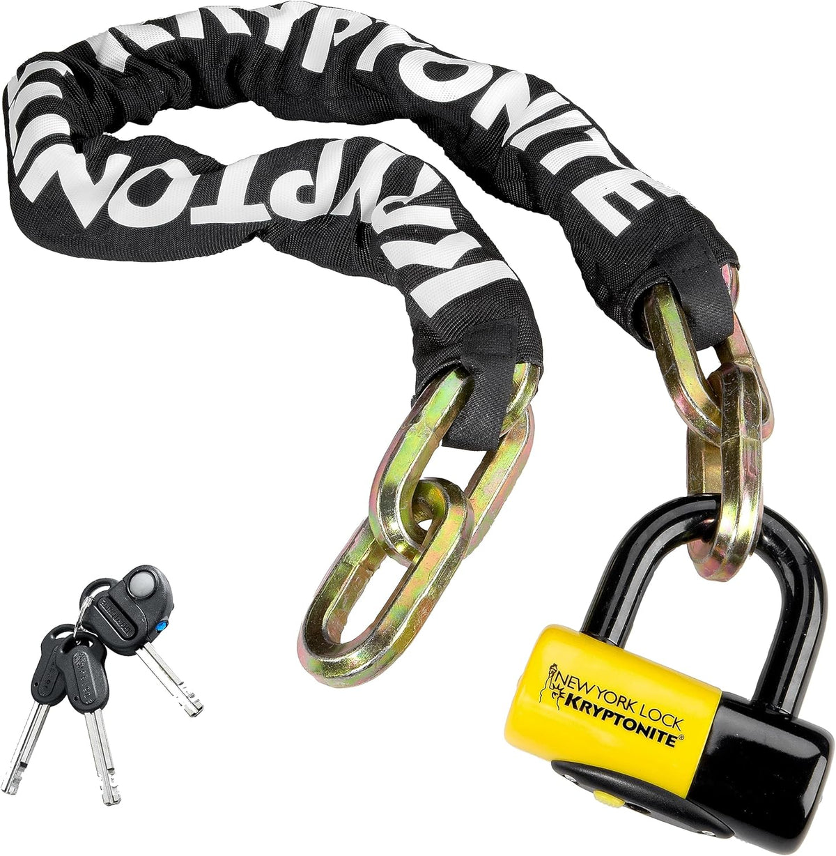 3.28 Feet Long 14mm Steel Chain Heavy Duty Anti-Theft Bicycle Chain Lock Y385062