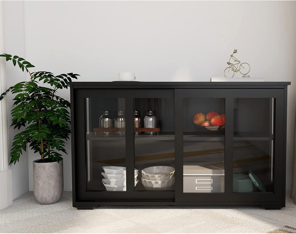 Modern Kitchen Cabinet with Doors and Shelves V5535
