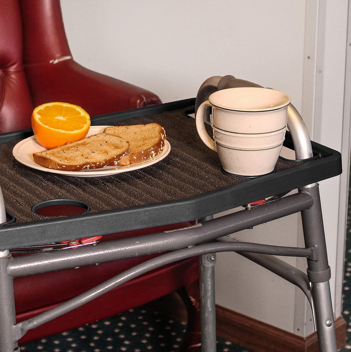 Black No Slip Walker Tray 16 x 21in T5019