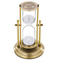Large Antique Brass Rotating Sand Timer E163150