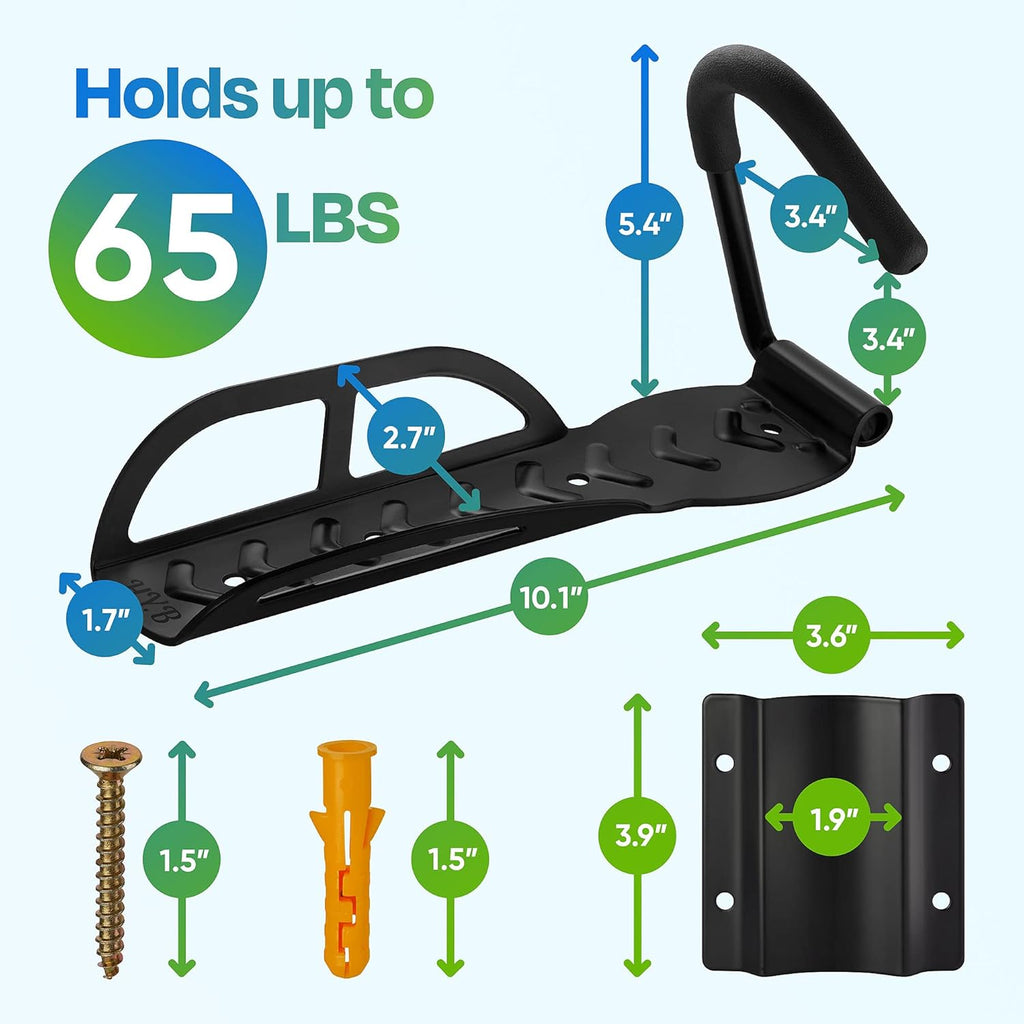Bike Wall Mount for up to 3” Tire, Pack of 2 B4387