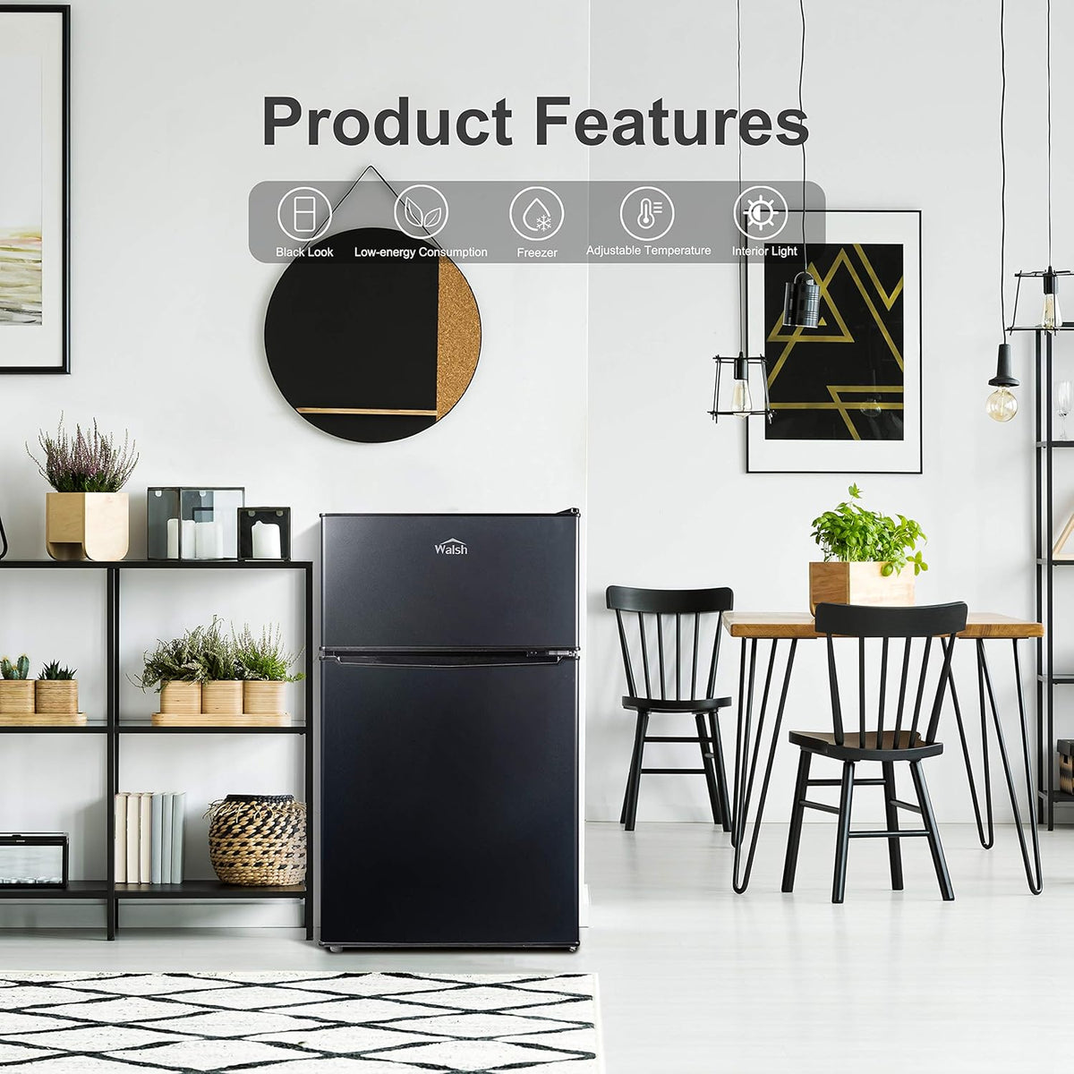 3.1 Cu.Ft Black Compact Refrigerator Y6623