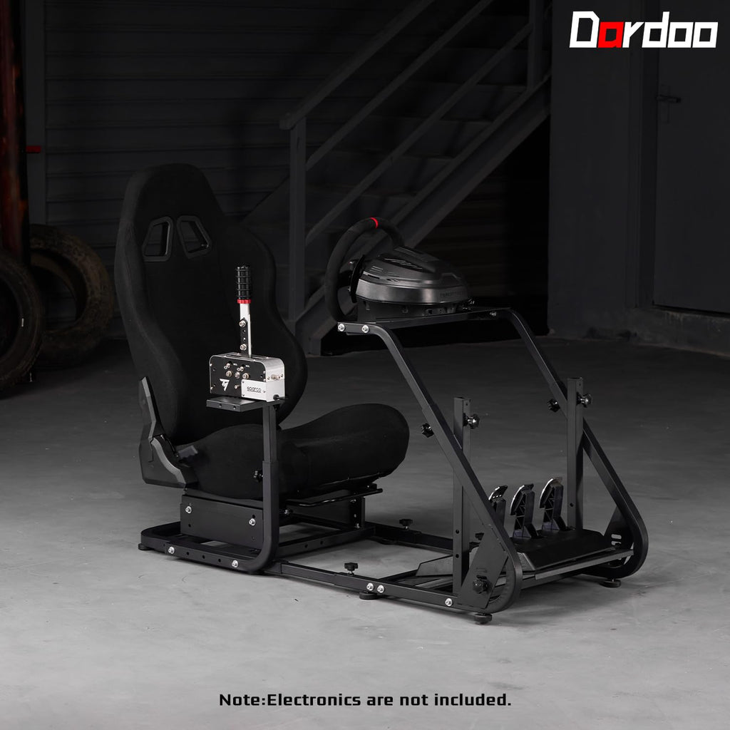 Racing Simulator Cockpit with Ergonomic Gaming Seat Q92670