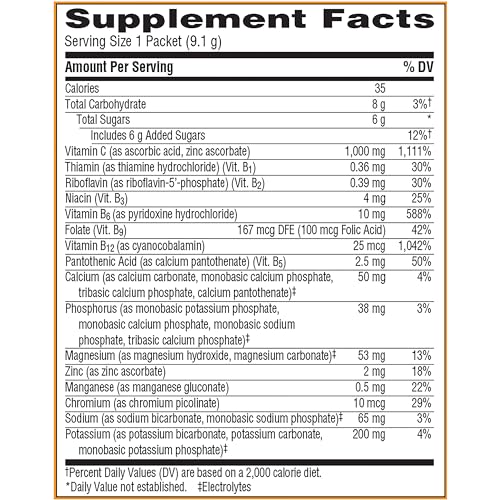 1000mg Vitamin C Powder, Pink Lemonade Flavor - 30 Count (Pack of 12) K1917