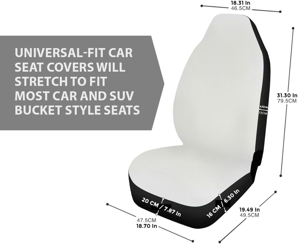 Microfiber Car Seat Covers Set of 2 P812