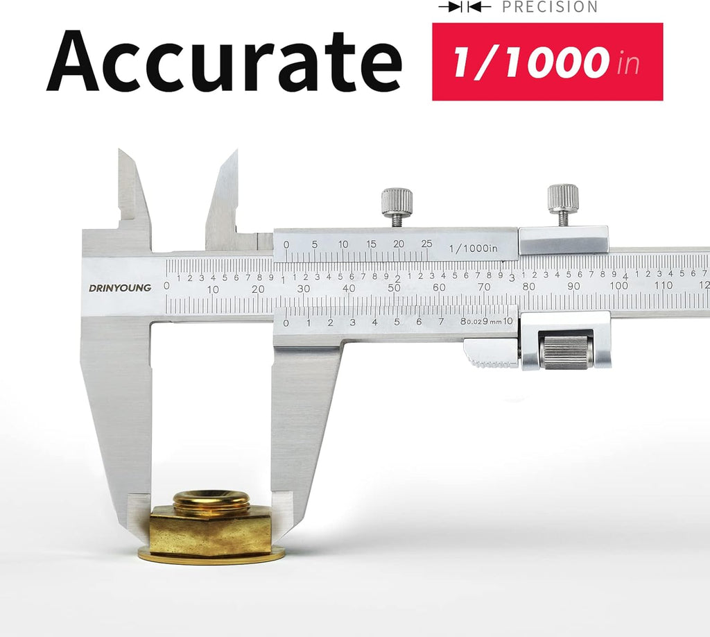 Stainless Steel Precision Vernier Caliper with Fine Adjustment C6483