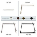 Cap Multi Angle Ceiling Rod 48-84 inch Satin Nick G25514