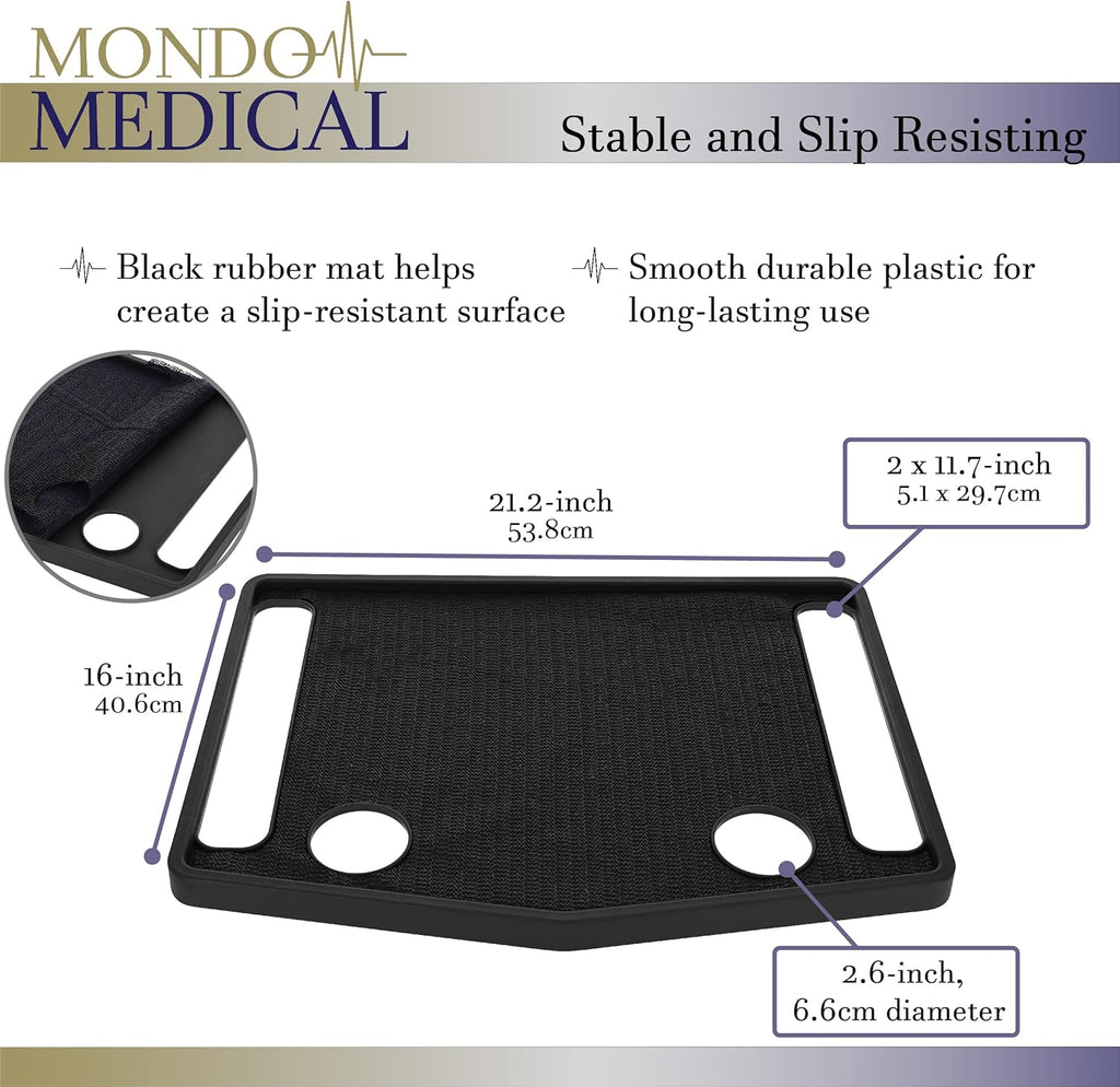 Black No Slip Walker Tray 16 x 21in T5019