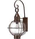 1 Light Sienna Bronze Clear Seedy Solid Brass Wall Sconces V532