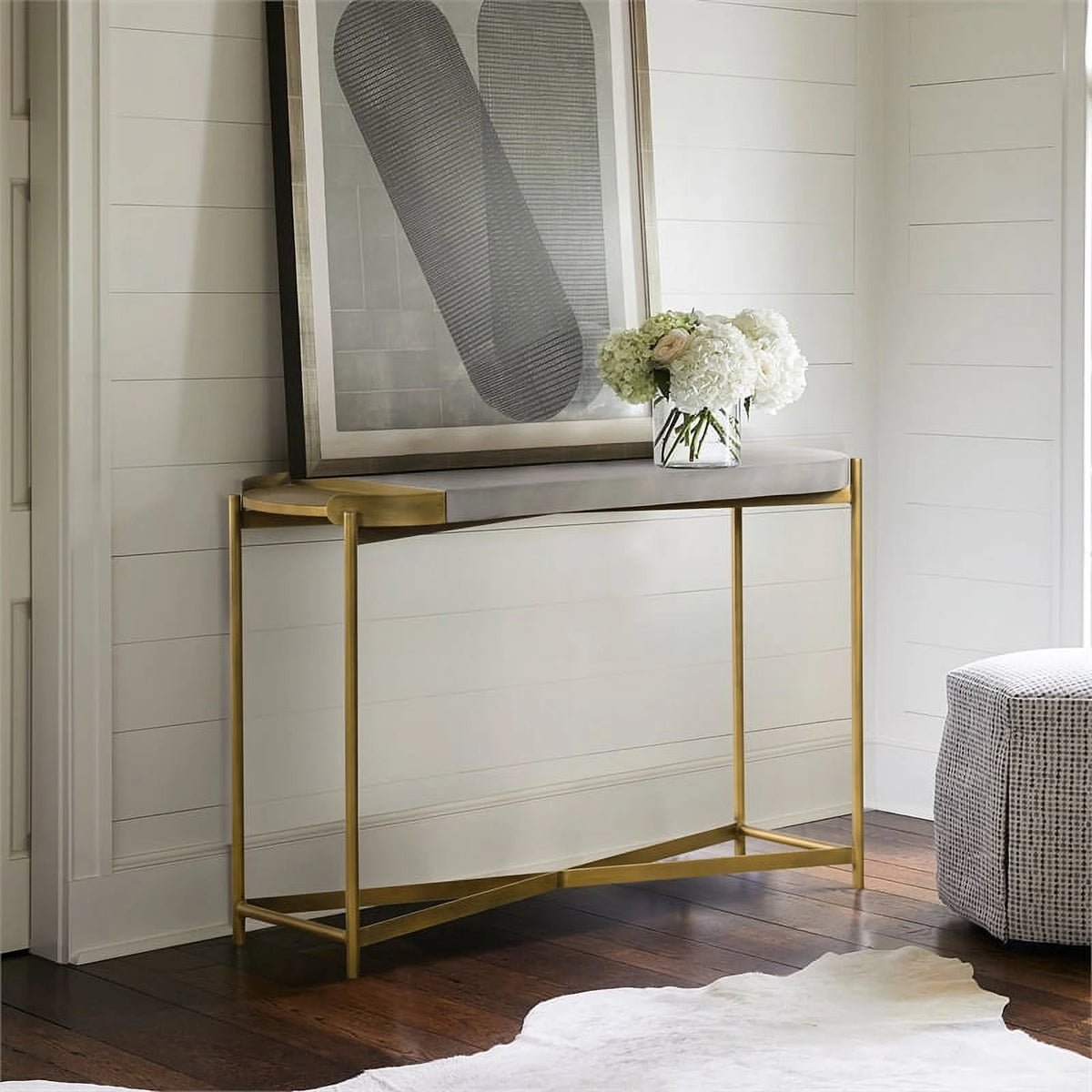 Modern Metal Concrete Console Table K7084