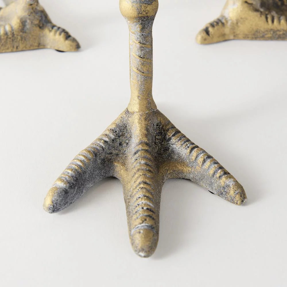 Antiqued Gold Webbed Feet Centerpiece Bowl R4494