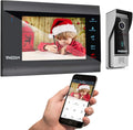 Wireless WIFI Video Door Phone IP Doorbell Intercom System with Camera 7 Inch 1x1080P Wired Camera Night Vision H308