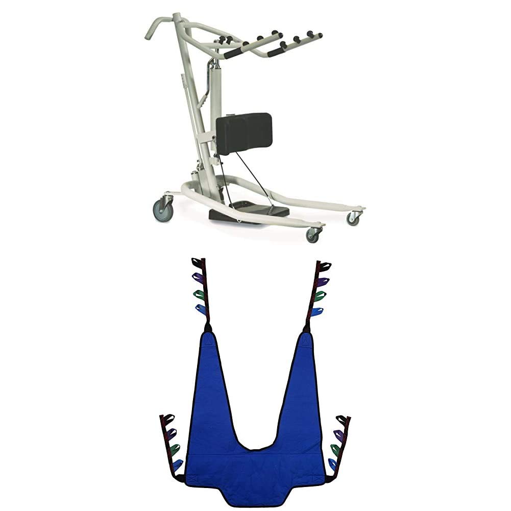 Hydraulic Stand-Up Patient Lift with Transfer Sling E957