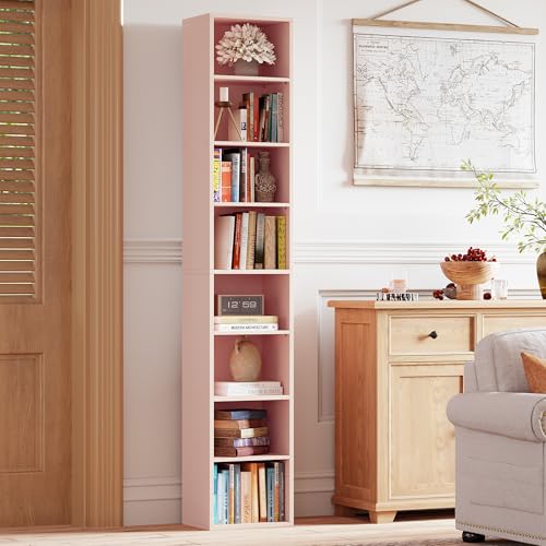Tall Narrow 8 Tiers Bookshelf J807