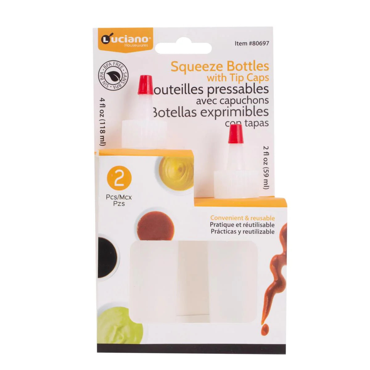 2pc Squeeze Bottle U658