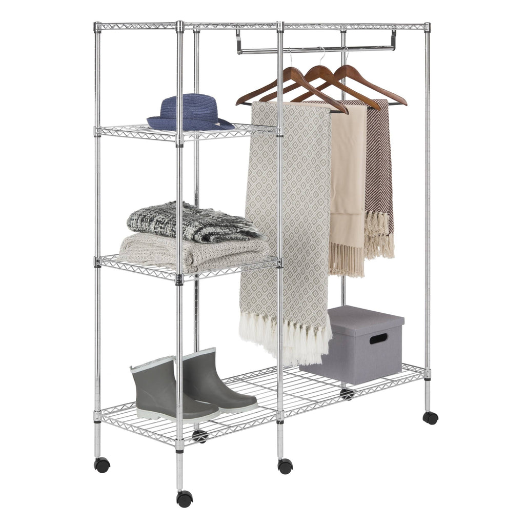 Chrome Wire Adjustable Garment Rack E5418