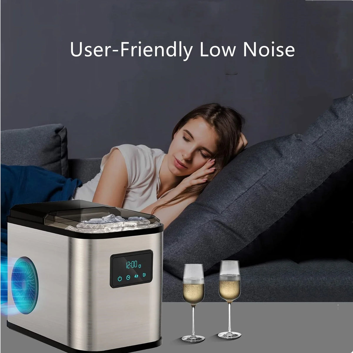 Portable Countertop Ice Maker 28Lbs/24H Self-Clean R64751