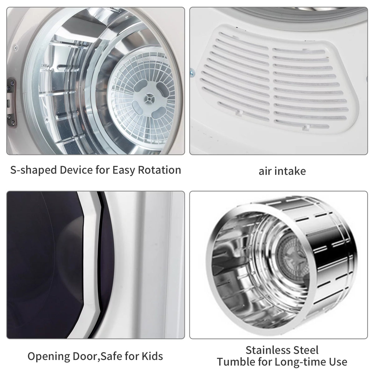 1.5 cu. ft. Compact Electric Dryer, White G834714