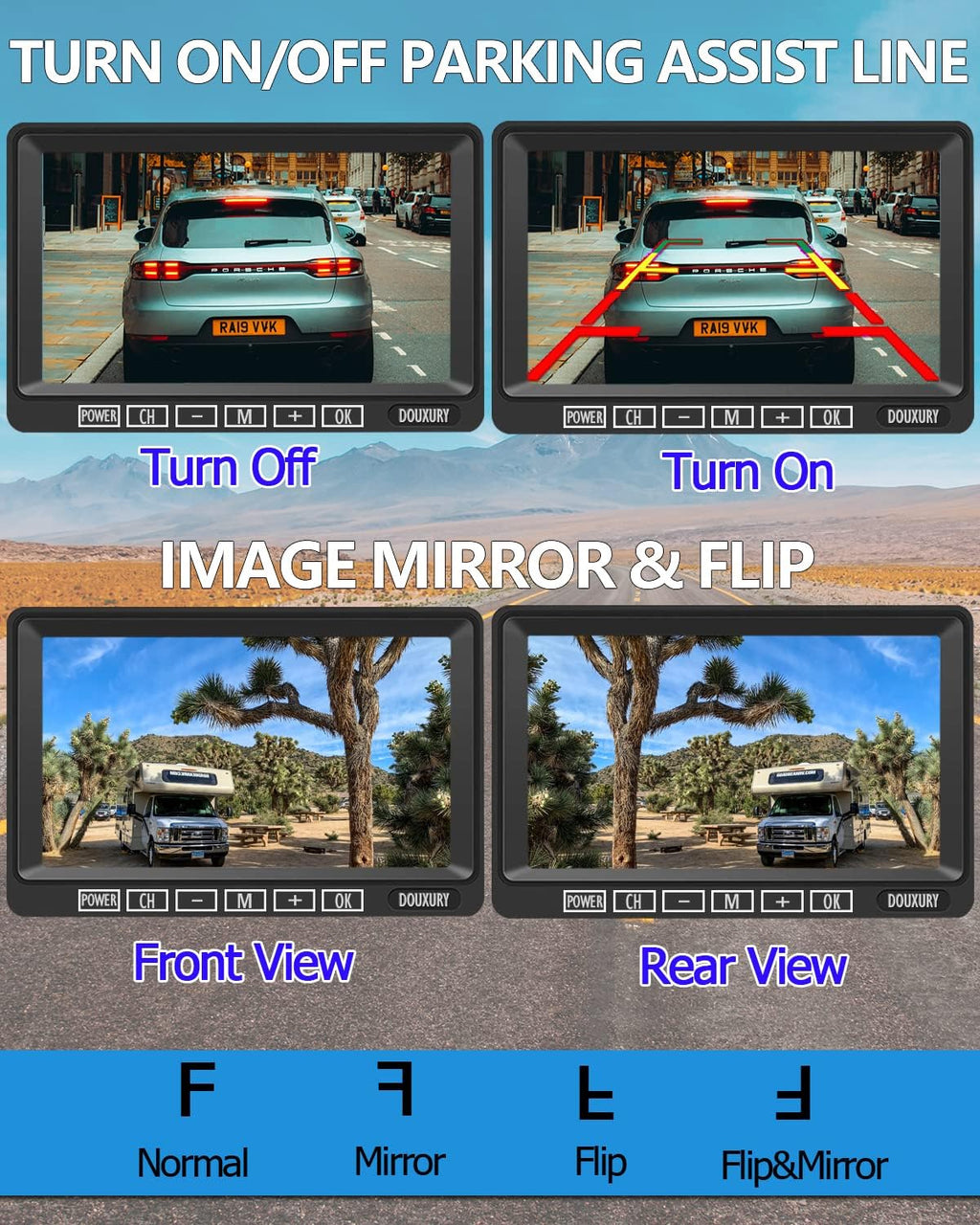 Wireless Backup Camera System with 7 Monitor HD 1080P W62811