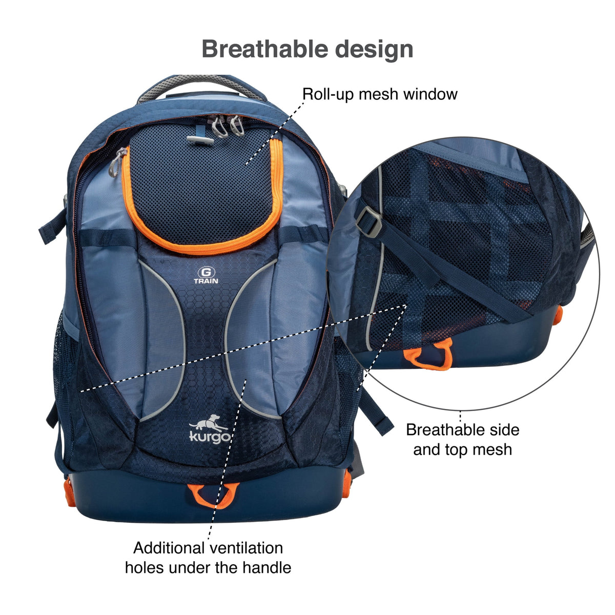 Navy Blue Dog Carrier Backpack R7193
