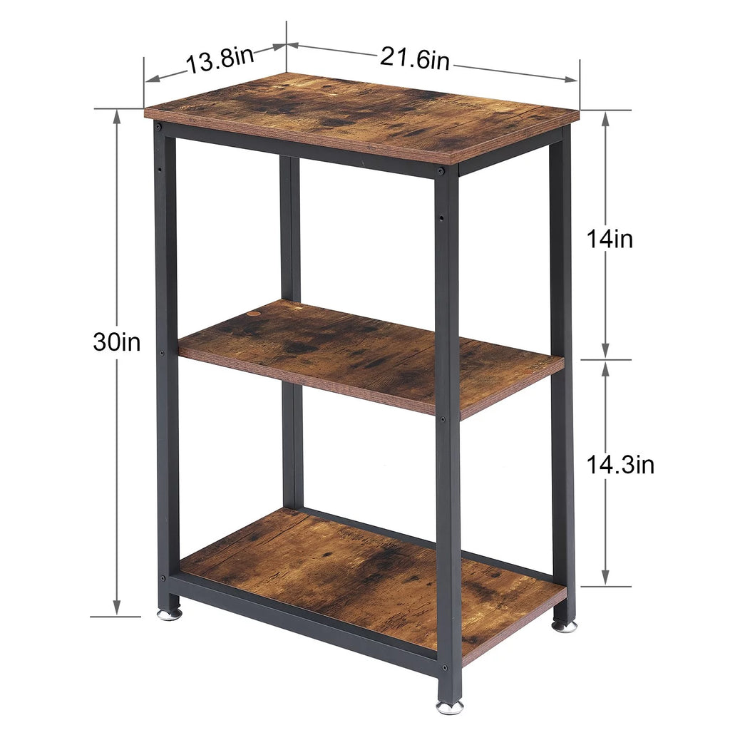 3-Tier End Table with Storage Shelf Y759