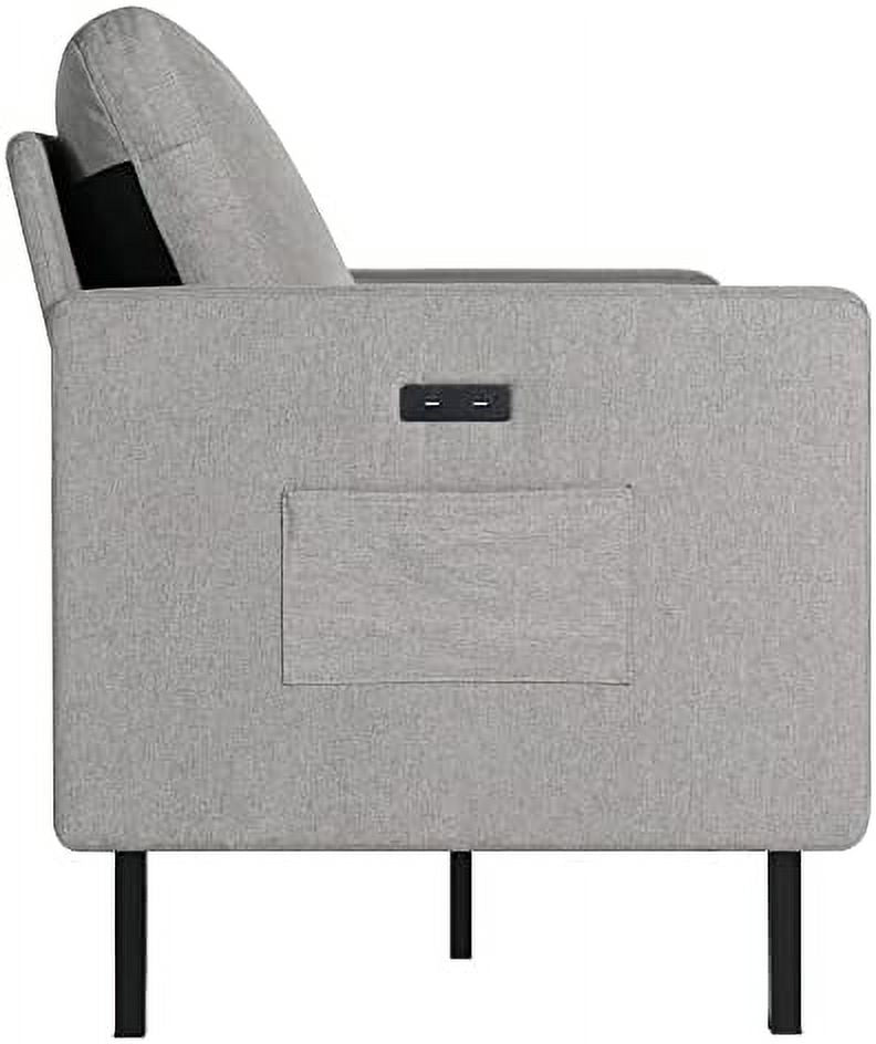 Light Grey 3 Seat Sectional Sofa Y51605