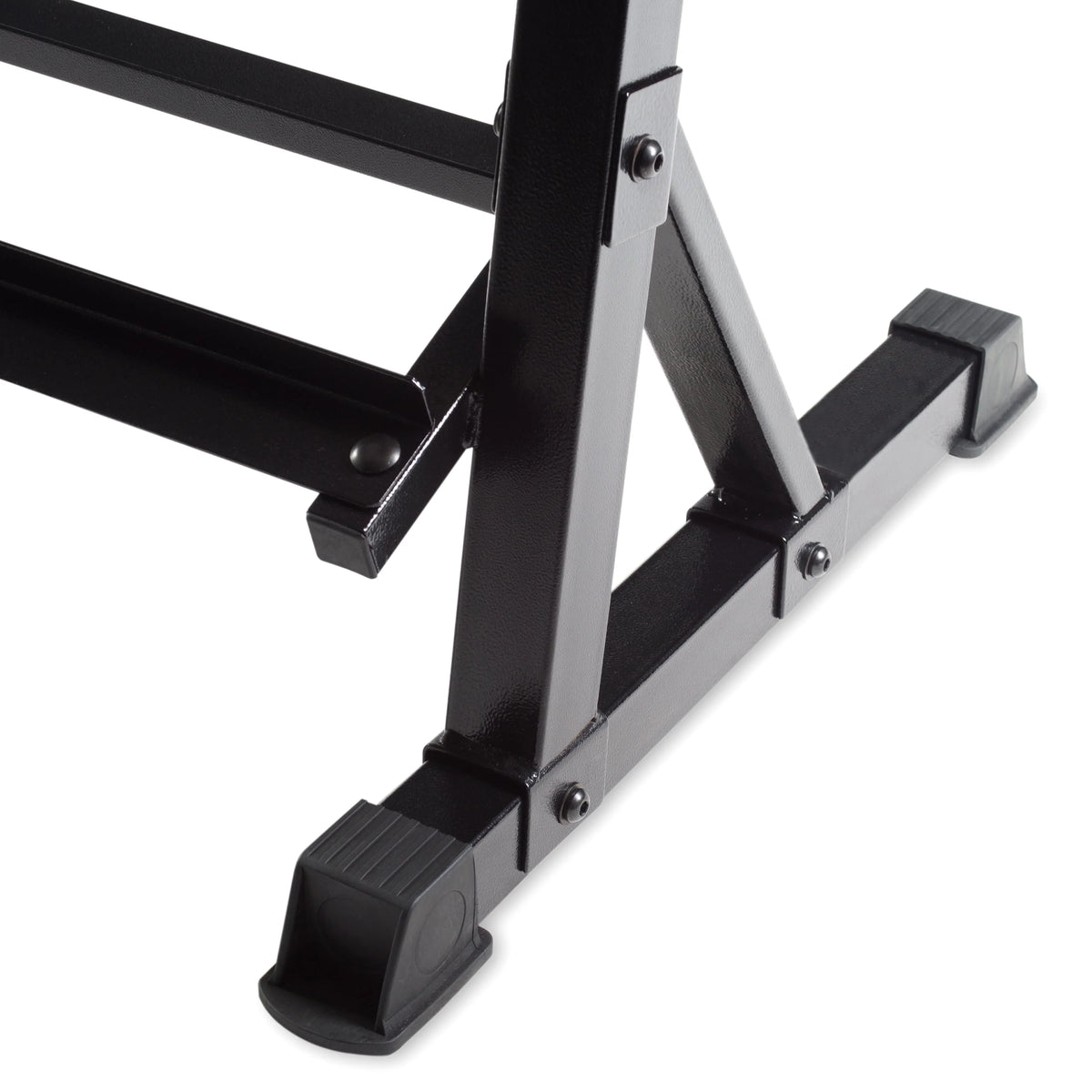 550-Pound Rubber Hex Dumbbell Set with Rack J35867
