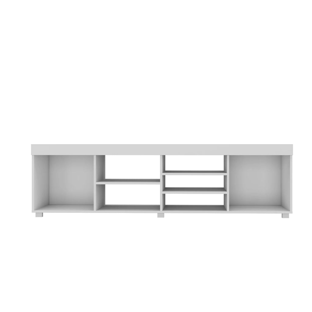 White TV Stand up to 65" Manufactured Wood D4258