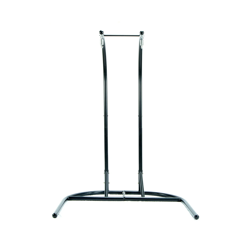 Charcoal Blue Wicker Double Hanging Egg-Shaped Swing Chair J5798