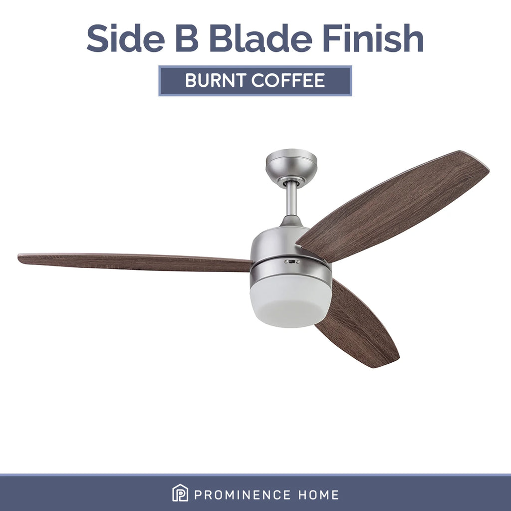 52" Pewter Indoor Ceiling Fan with Light A61779
