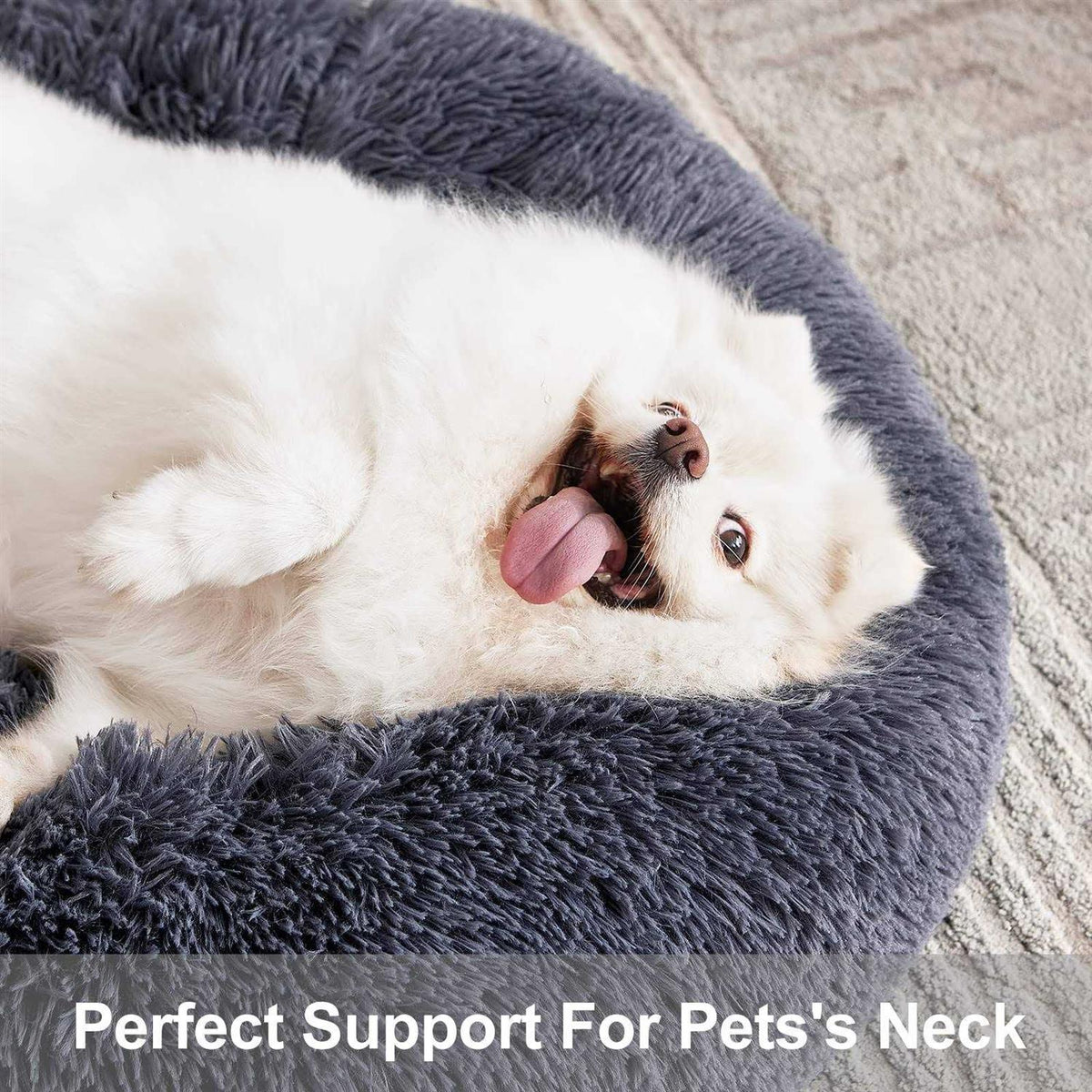 Orthopedic Donut Cuddler Round Washable Dog and Cat Bed G6200